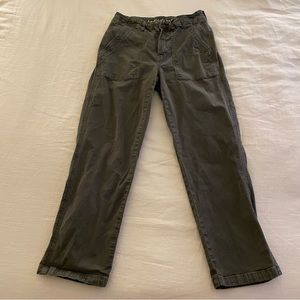 Green Straight Leg Cargo Pants
